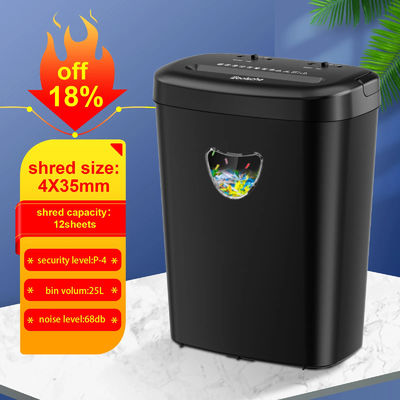 CD228P-12 ETL معتمدة 25L المكتبية الكبيرة الكفاية الورق الممزق مع 68 ديبل مستوى الضوضاء