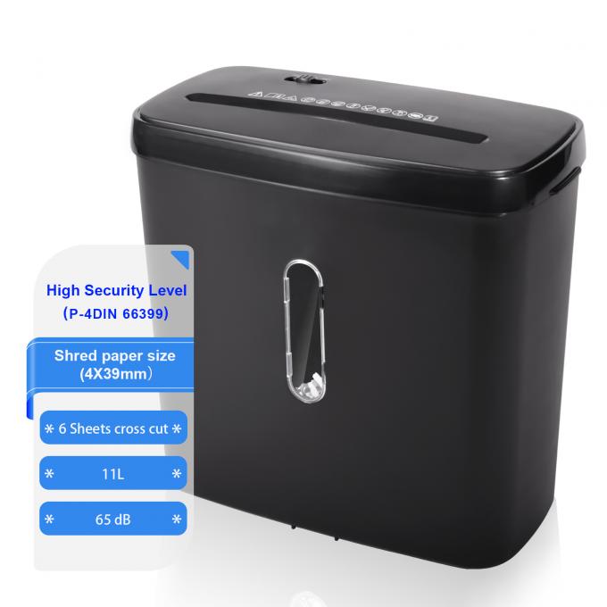 محطم الورق المقطع عبر للمكتب المنزلي مع سلة النفايات 11L c502p 0