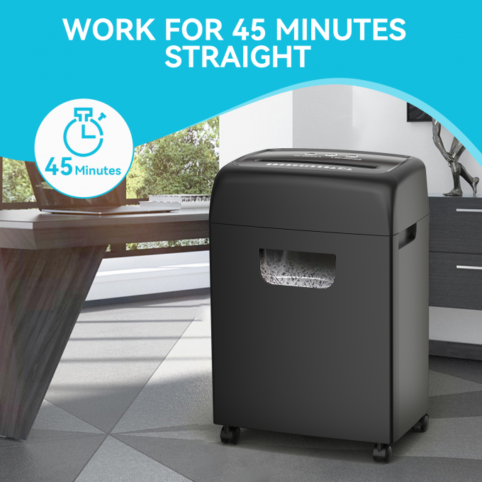 الوزن الثقيل 20L 18 أوراق A4 الورق بطاقة الائتمان الممزقة مكتب المنزل الورق الممزق C281P-18 2