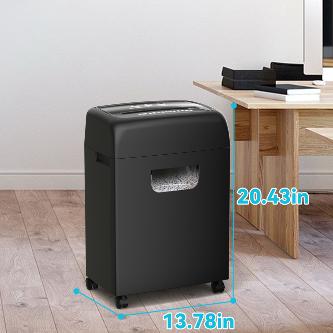 الوزن الثقيل 20L 18 أوراق A4 الورق بطاقة الائتمان الممزقة مكتب المنزل الورق الممزق C281P-18 5