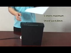 S606B قطعة قطعة الورق الممزقة آلة 6.8mm القياس الممزق 5 أوراق A4